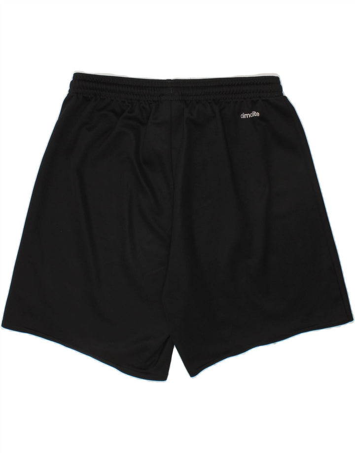 ADIDAS Boys Climalite Sport Shorts 9-10 Years  Black Polyester Vintage Adidas and Second-Hand Adidas from Messina Hembry 