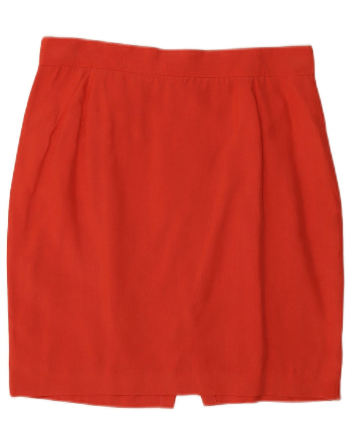 Vintage Womens Pencil Skirt W30 Medium Red