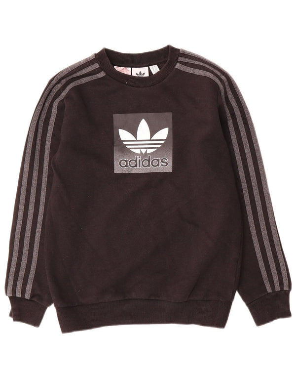 Felpa grafica Adidas da ragazzo 9-10 anni in cotone nero
