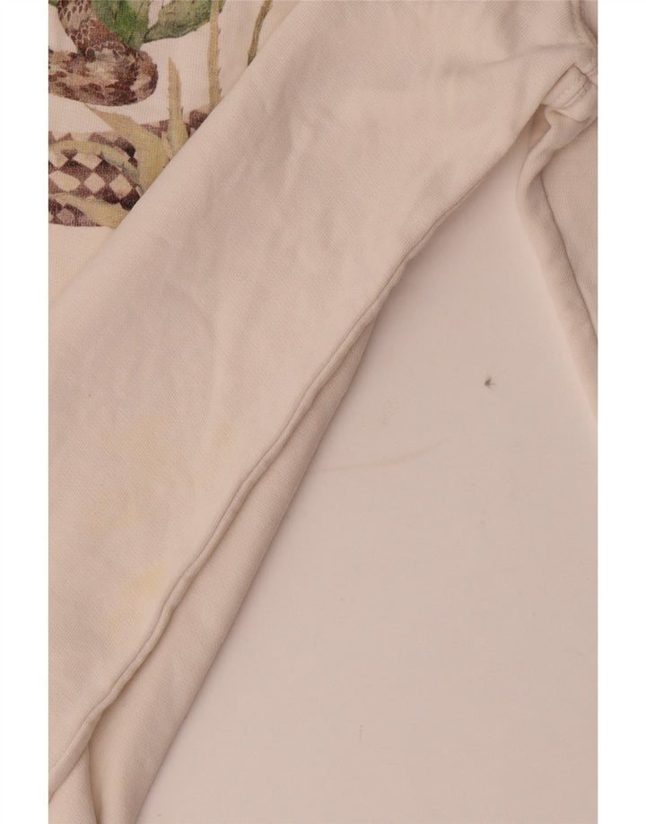 Vans Mens Graphic Sweatshirt Jumper Small White Cotton