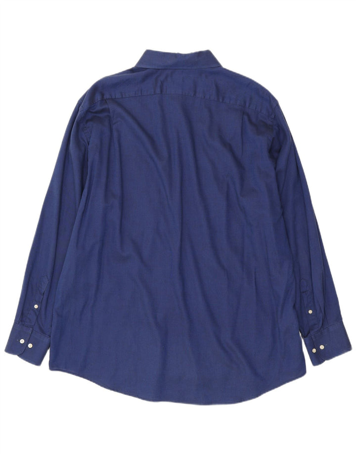 Lacoste Chemise Homme Taille 46 2XL Bleu Coton