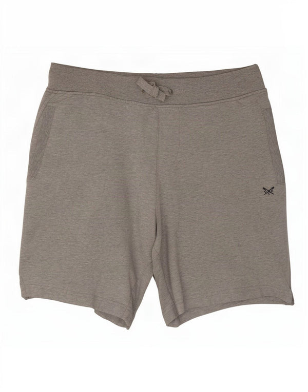 Ανδρικό αθλητικό σορτς Crew Clothing Μεγάλο W34 Βαμβακερό γκρι