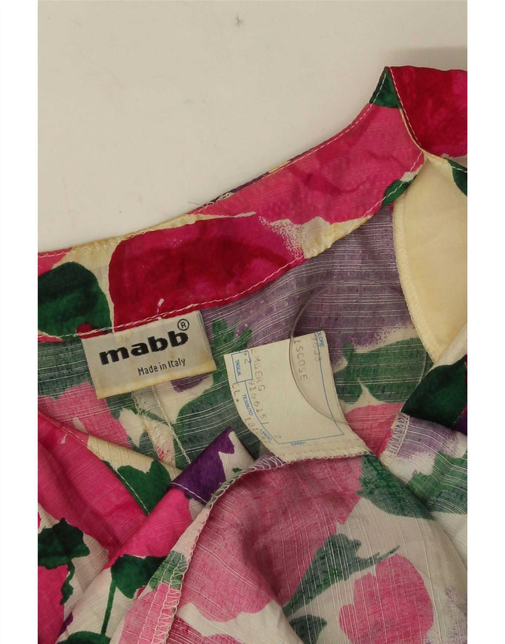 mabb Dame 4-knaps blazerjakke IT 42 Medium Multicolored Floral
