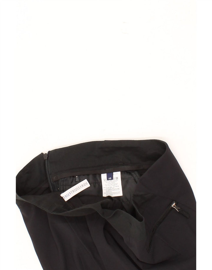 TRUSSARDI Womens Straight Skirt IT 46 Large W31  Black Polyester Vintage Trussardi and Second-Hand Trussardi from Messina Hembry 