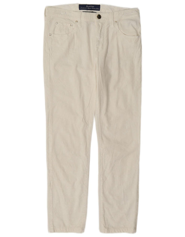 Jacob Cohen Damen Slim Freizeithose W27 L26 Weiß