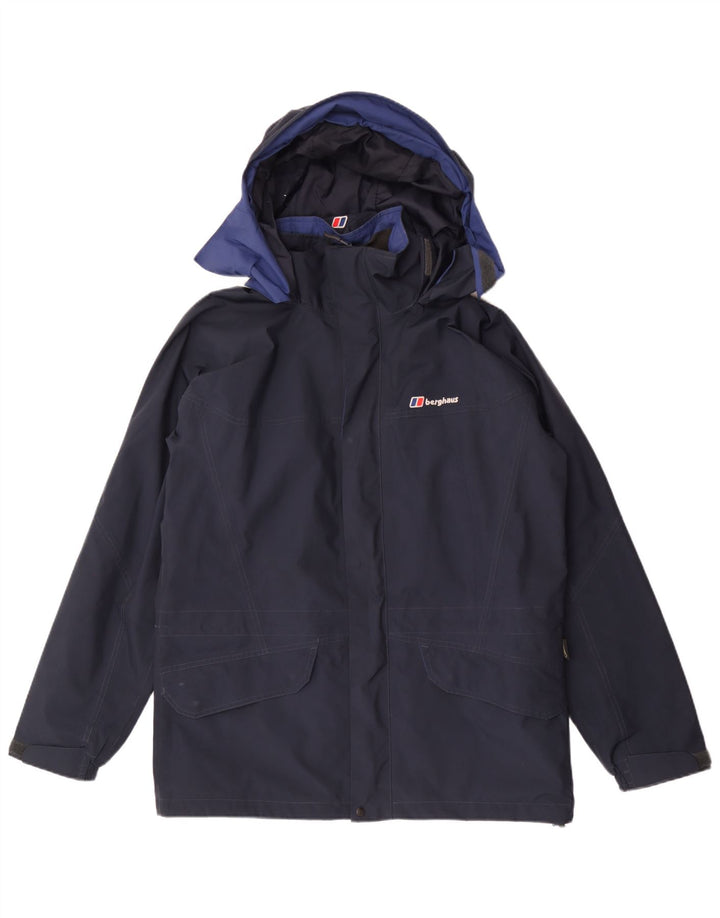 Berghaus Ανδρικό μπουφάν βροχής με κουκούλα UK 38 Medium Navy Blue Polyester