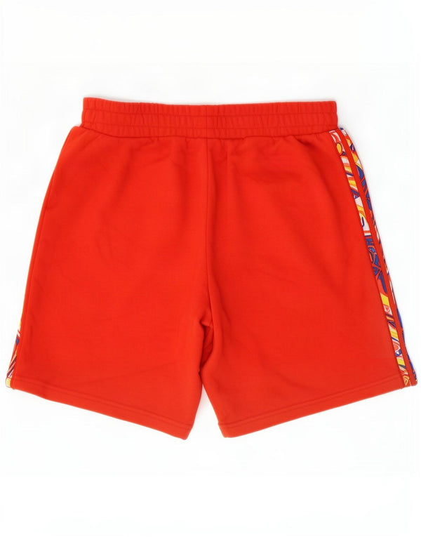 Pantaloncini sportivi Adidas da uomo con grafica media in cotone rosso