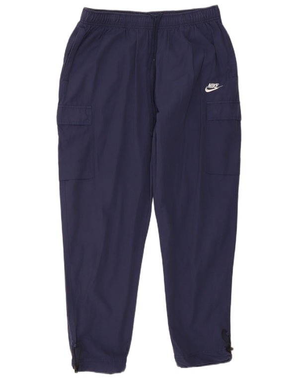 Pantaloni da tuta Nike da uomo Cargo, pantaloni da jogging, grandi, in cotone blu navy
