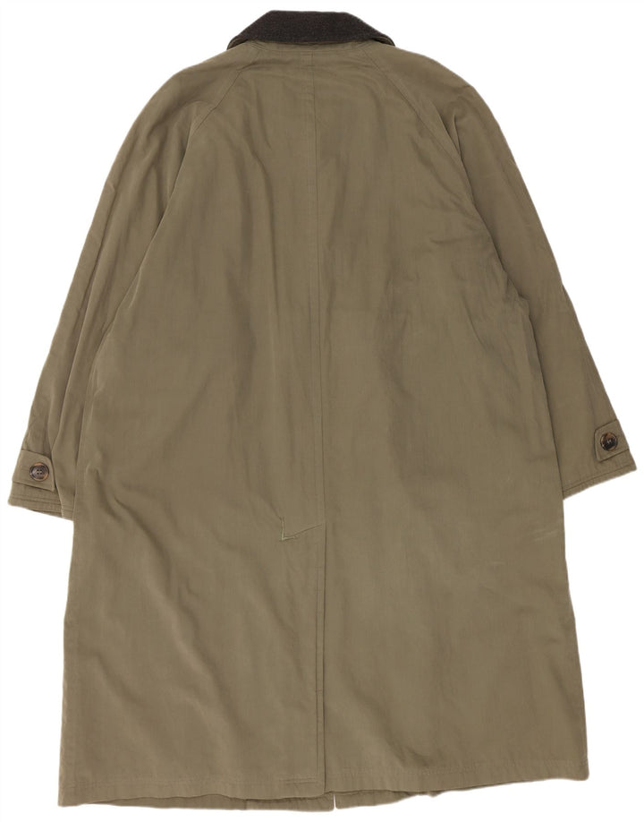 Hugo Boss Damenmantel EU 54 2XL Khaki Baumwolle