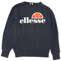 Ellesse Mens Graphic Sweatshirt Jumper Large Navy Blue Cotton