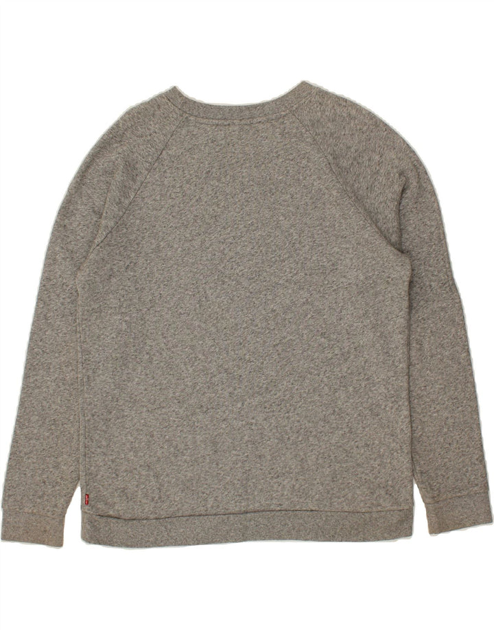 LEVI'S Mens Graphic Sweatshirt Jumper Small Grey Vintage Levi's and Second-Hand Levi's from Messina Hembry 