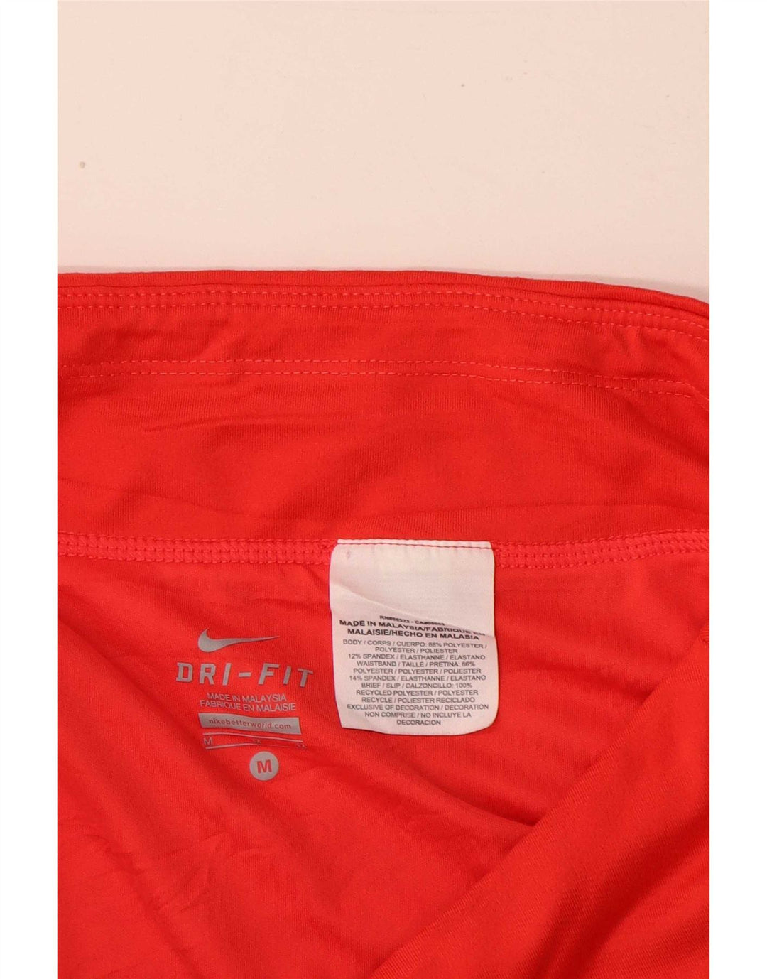 Nike Womens Dri Fit Sport Shorts UK 14 Medium Red Camouflage Polyester
