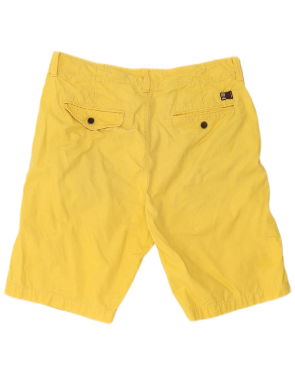 Timberland Mens Earthkeepers Chino Shorts W34 Large Yellow Cotton