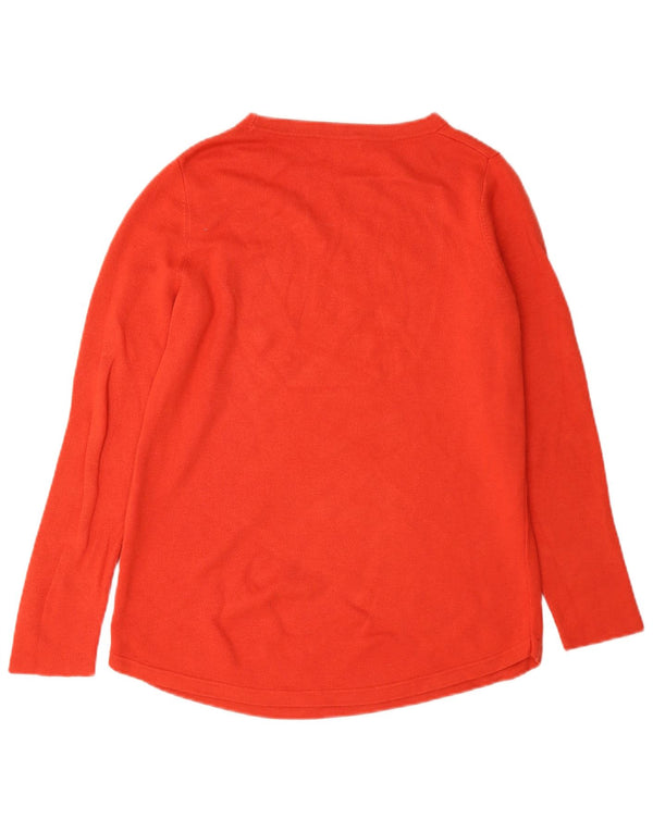Hobbs Damen Übergroßes Top Langarm UK 10 Small Orange