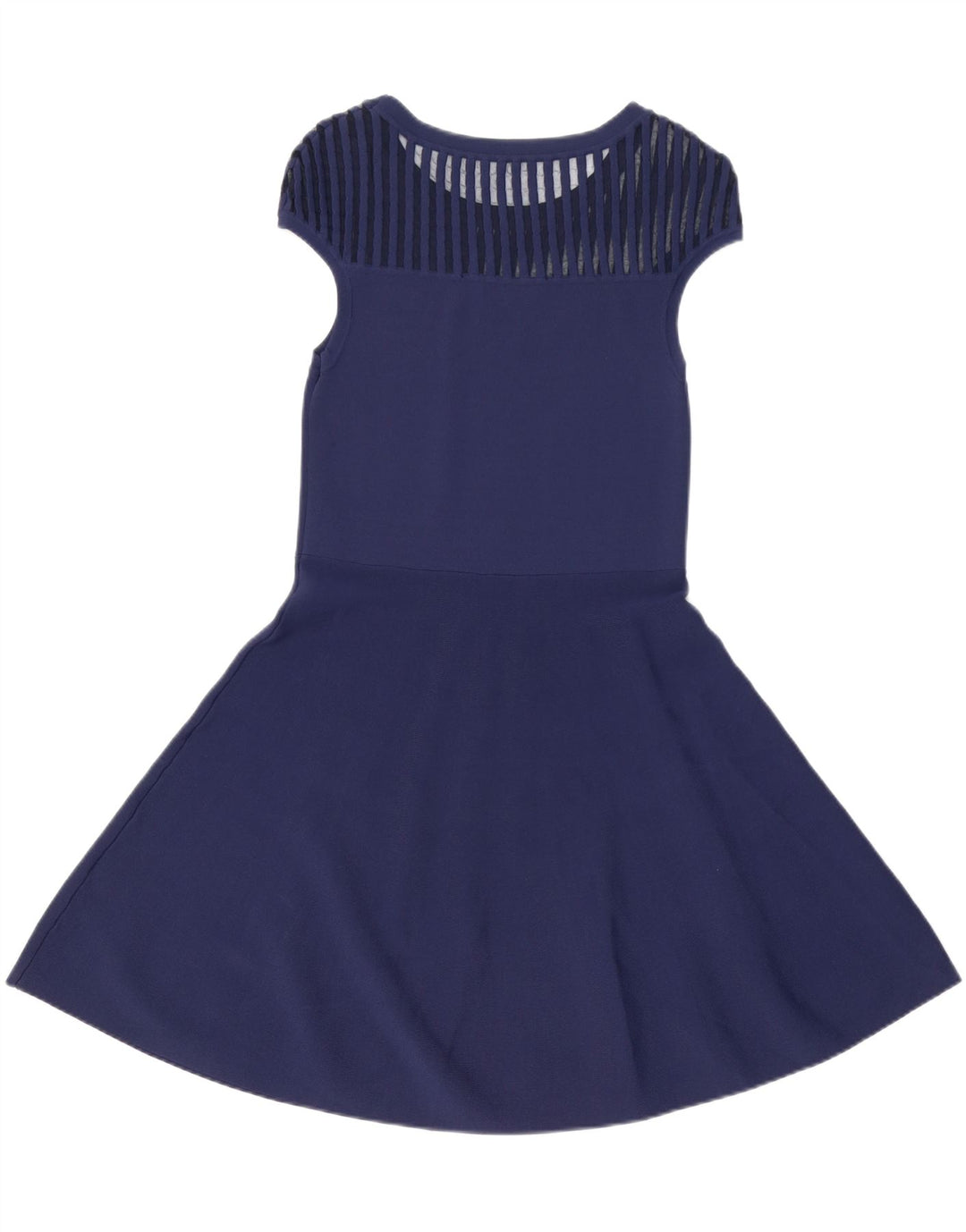 FRENCH CONNECTION Womens A-Line Dress UK 12 Medium Navy Blue Viscose