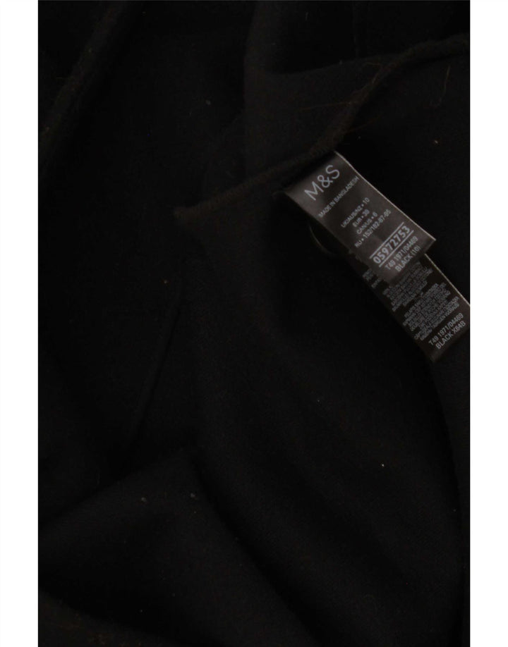 Marks & Spencer Damenmantel UK 10 Small Schwarz Polyester