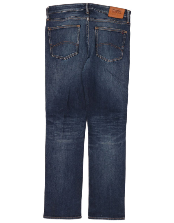 Tommy Hilfiger Mens Straight Jeans W34 L32 Blue Cotton