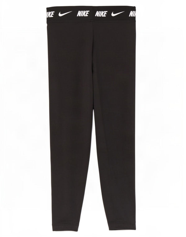 Damskie legginsy Nike Graphic UK 16, duże, czarne, bawełniane