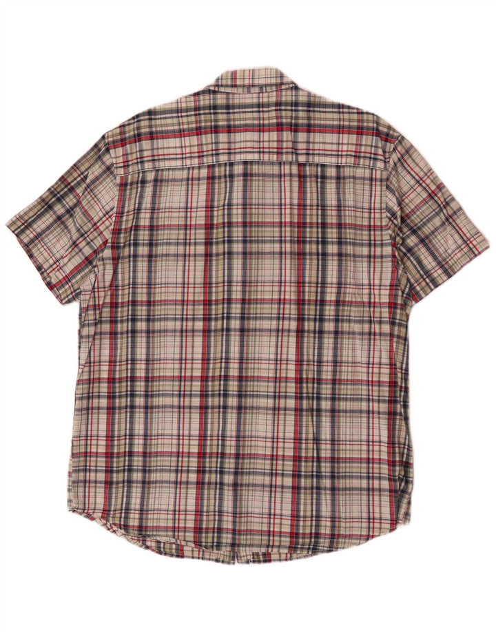 Wrangler Mens Short Sleeve Shirt XL Multicoloured Check Cotton