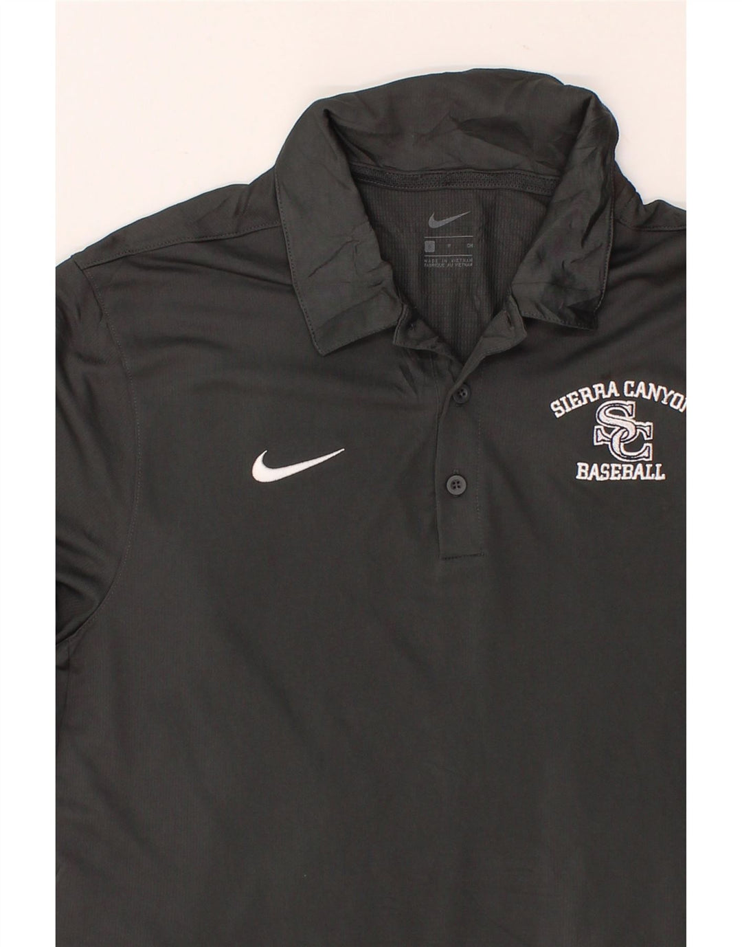 NIKE Mens Polo Shirt Small Grey Polyester Vintage Nike and Second-Hand Nike from Messina Hembry 
