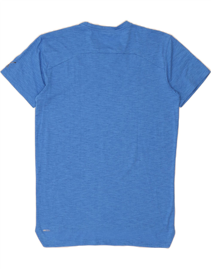 PUMA Mens Graphic T-Shirt Top Medium Blue Flecked Vintage Puma and Second-Hand Puma from Messina Hembry 