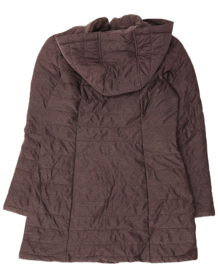 Nautica Manteau rembourré à capuche pour femme UK 10 Petit Gris Polyester