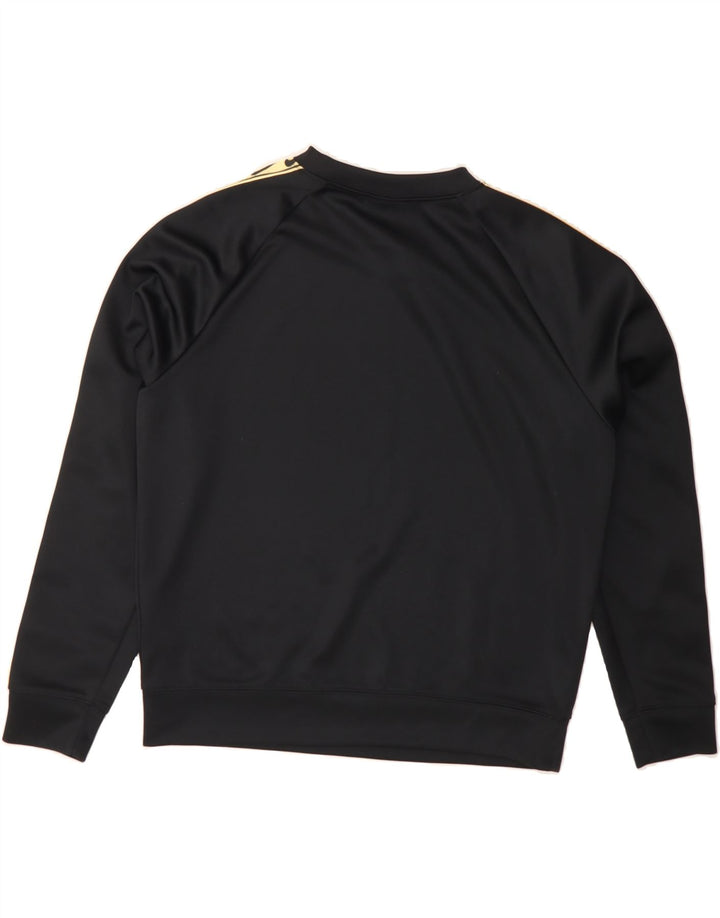 NIKE Womens Oversized Sweatshirt Jumper UK 10 Small Black Colourblock Vintage Nike and Second-Hand Nike from Messina Hembry 