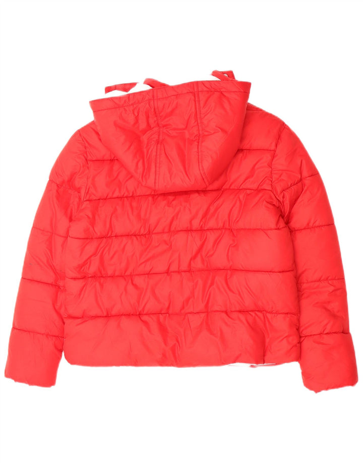 Levi's Girls Hooded Padded Jacket 15-16 Years Red Polyester
