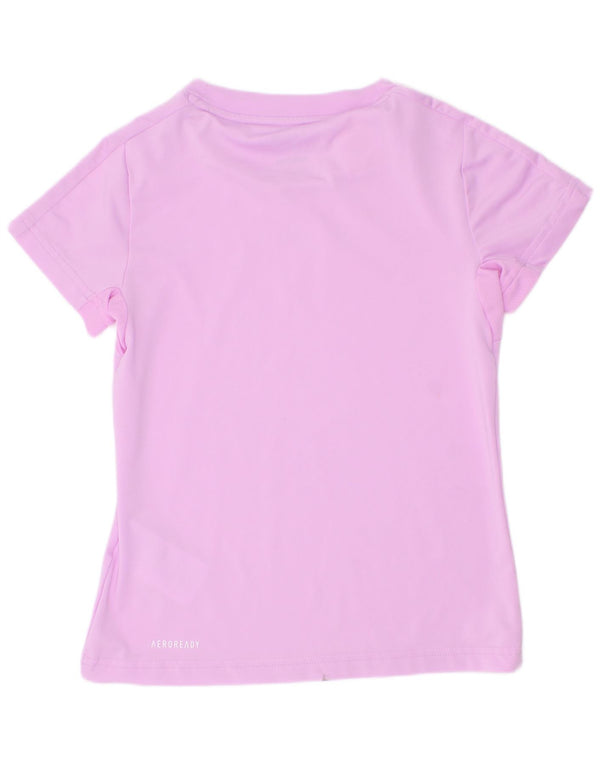 Maglietta Adidas Aeroready per ragazze 7-8 anni in poliestere viola