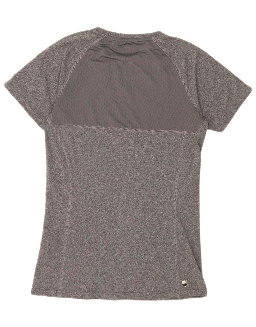 Ellesse Dame Grafisk T-Shirt Top UK 12 Medium Grå Polyester