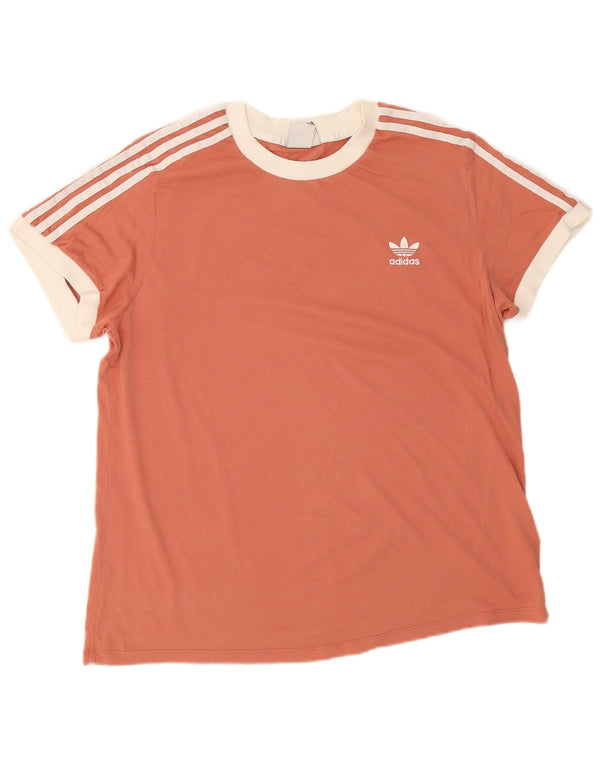 Maglietta da donna Adidas Top UK 16 grande in cotone rosa
