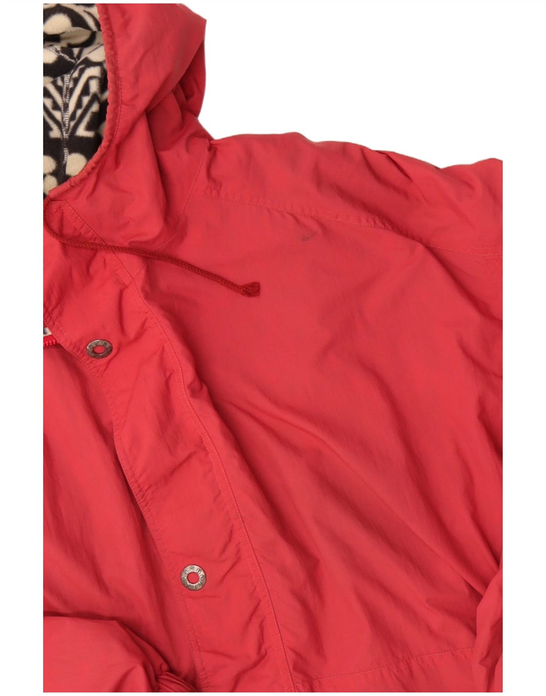 Schoffel Mens Hooded Pullover Reversible Jacket UK 46 3XL Red Floral Retro