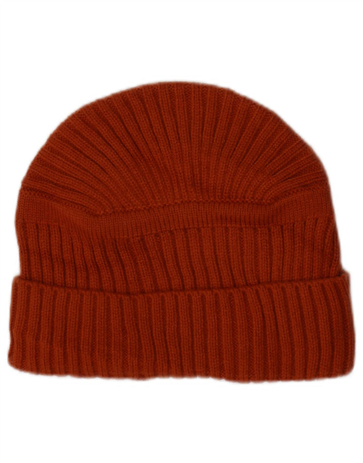 Timberland Mens Knit Beanie Hat One Size Orange Acrylic Winter
