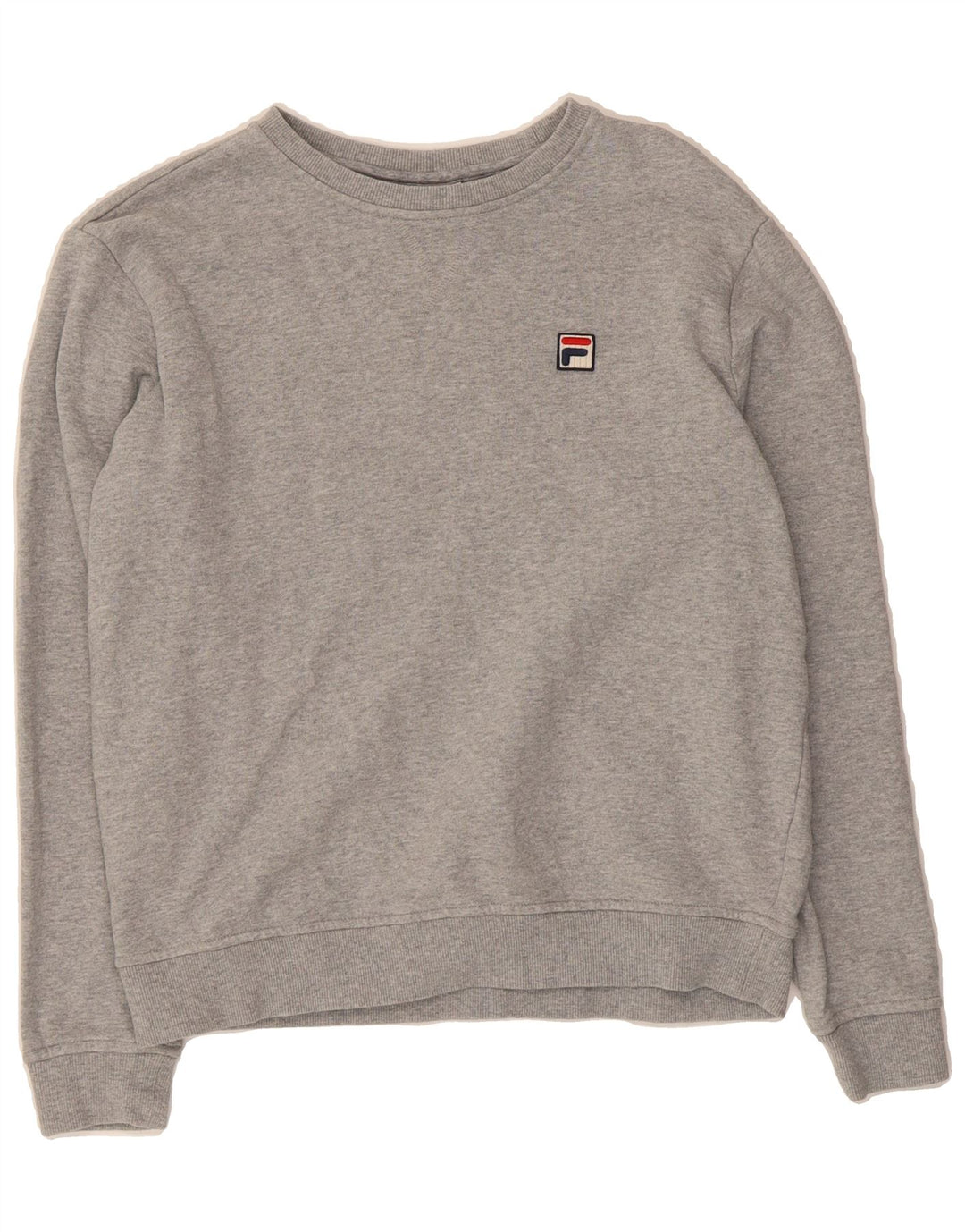 FILA Womens Sweatshirt Jumper UK 14 Medium Grey Cotton Vintage Fila and Second-Hand Fila from Messina Hembry 