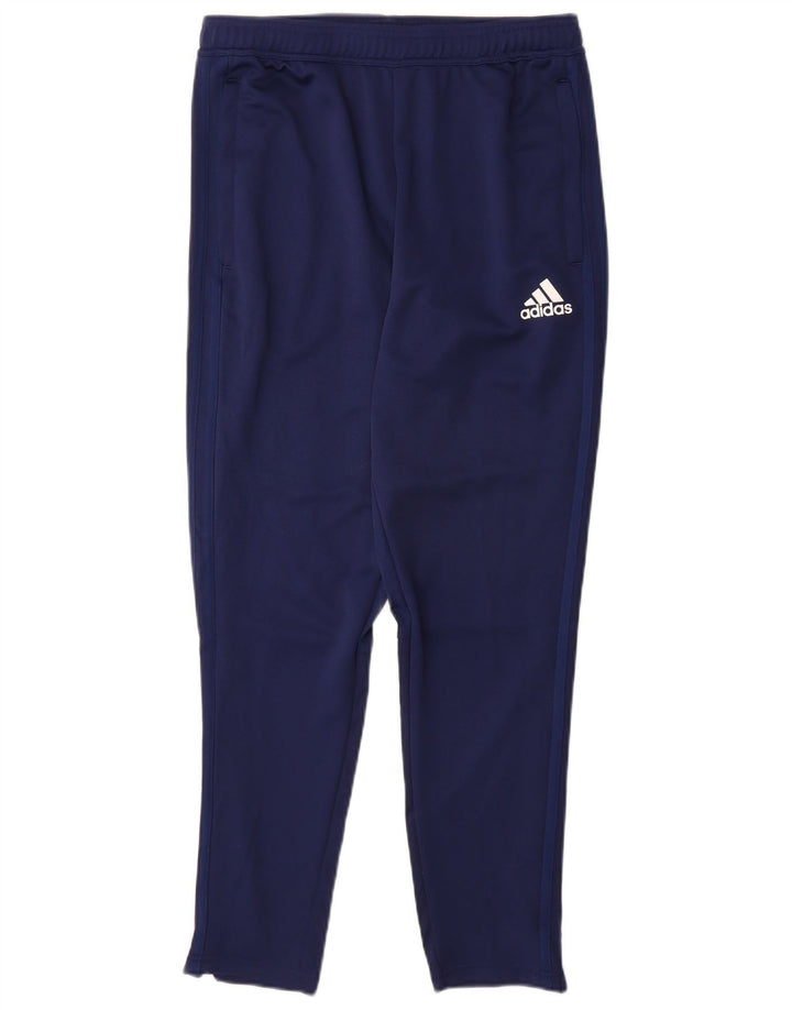 Adidas Mens Climacool Tracksuit Trousers Medium Navy Blue Polyester