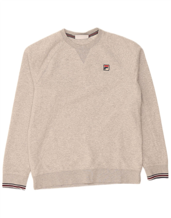 Bluza męska Fila, mała, szara, bawełniana