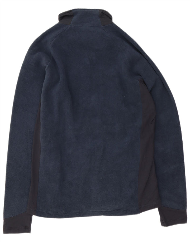 Kappa Mens Fleece Jacket UK 42 XL Navy Blue Colourblock Polyester