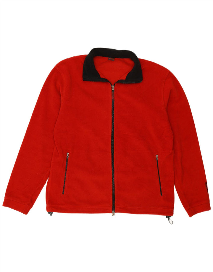 Invicta Mens Fleece Jacket UK 42 XL Red Polyester