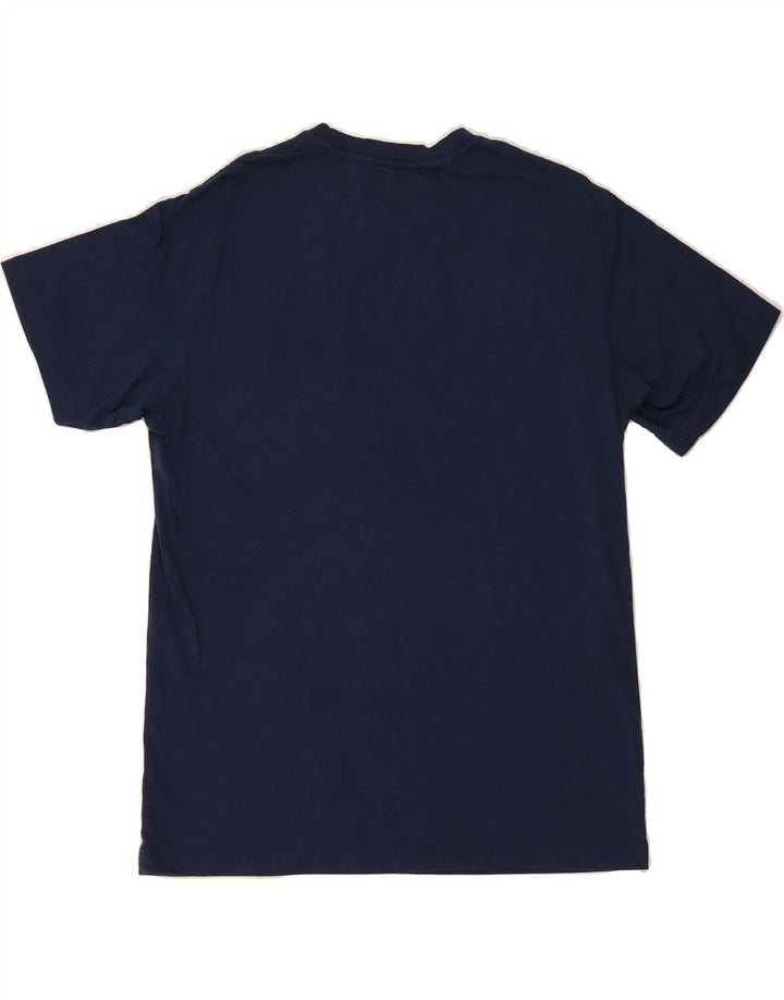 EDDIE BAUER Mens T-Shirt Top Medium Navy Blue Cotton Vintage Eddie Bauer and Second-Hand Eddie Bauer from Messina Hembry 