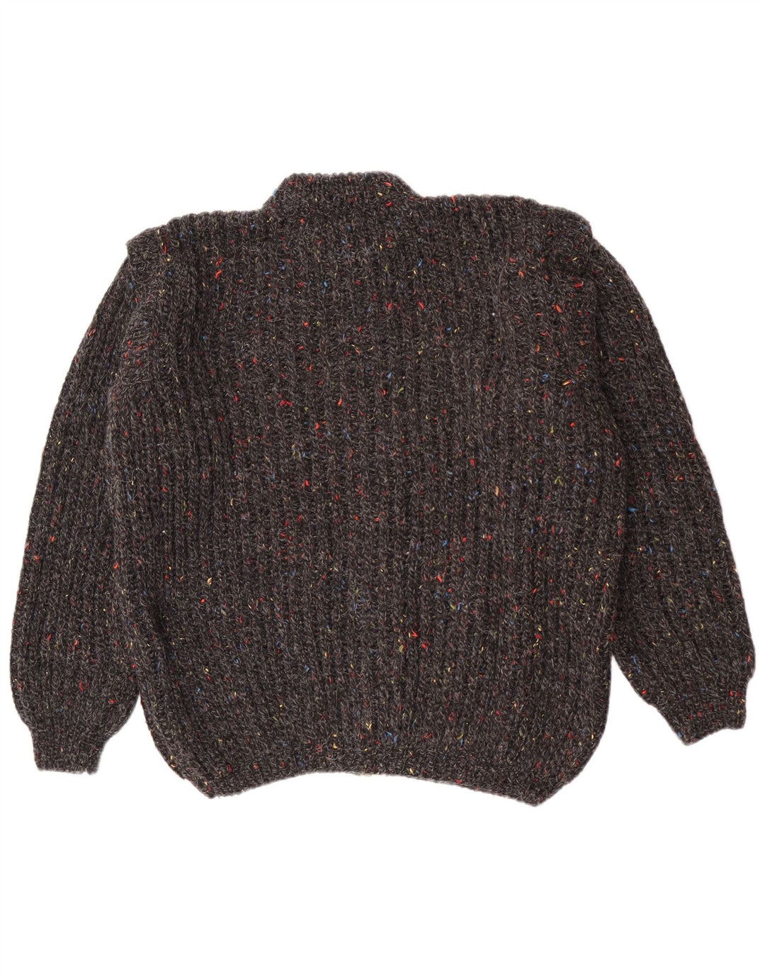 Vintage herre cardigan sweater Medium Grey Flecked Classic