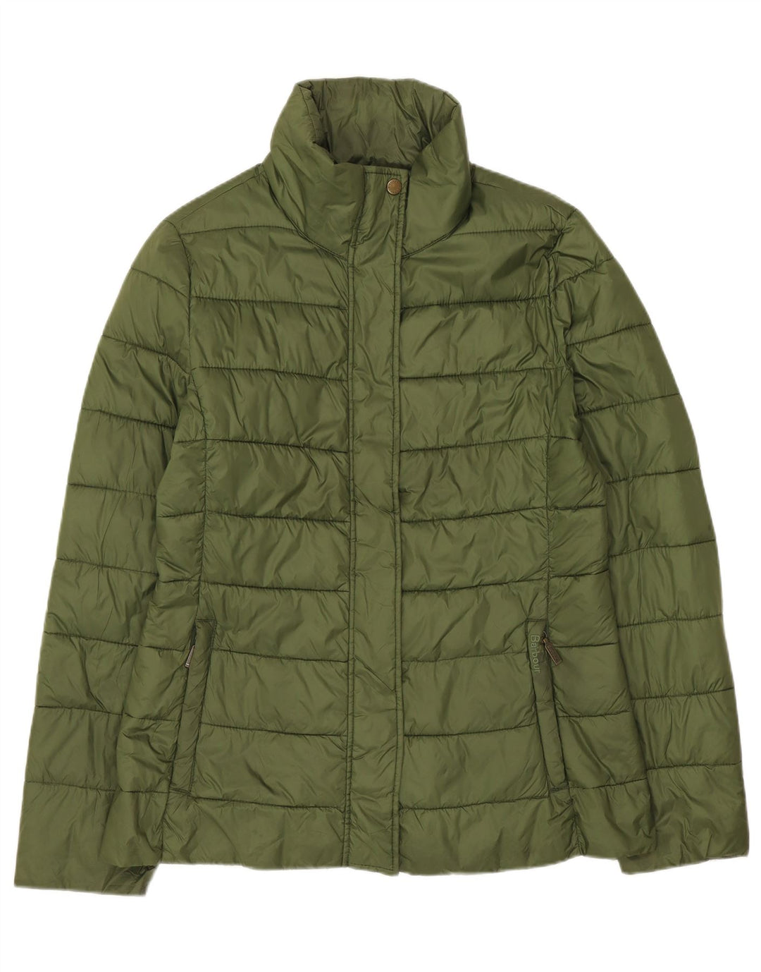 Giacca imbottita oversize da donna Barbour UK 10 piccola in poliestere kaki