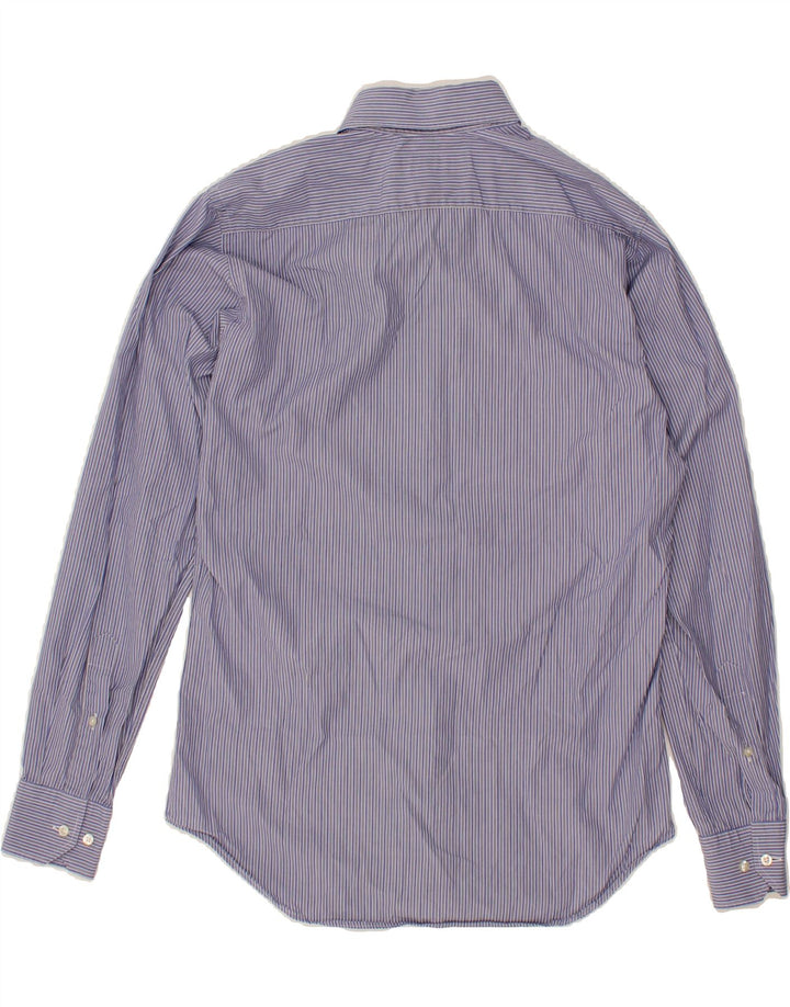 ETRO Mens Shirt Size 39 Medium Blue Striped Cotton Vintage Etro and Second-Hand Etro from Messina Hembry 