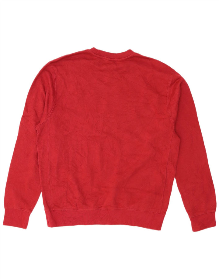 Felpa Nike Uomo Maglione Rosso Medio Cotone