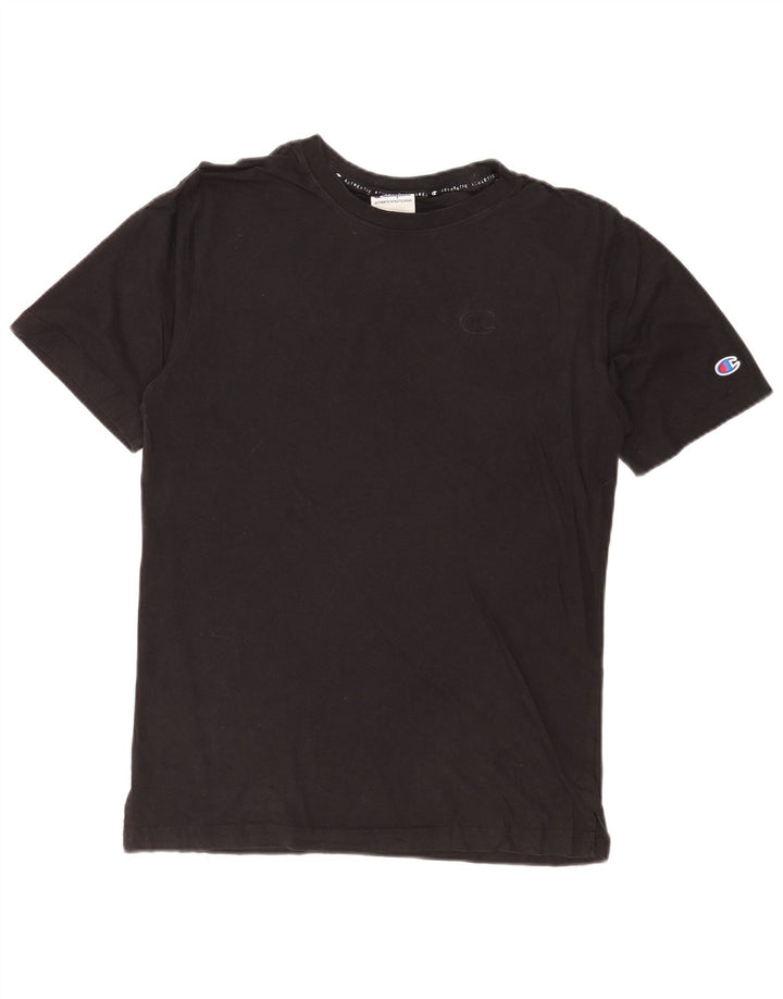Champion Herren T-Shirt Top Small Schwarz Baumwolle