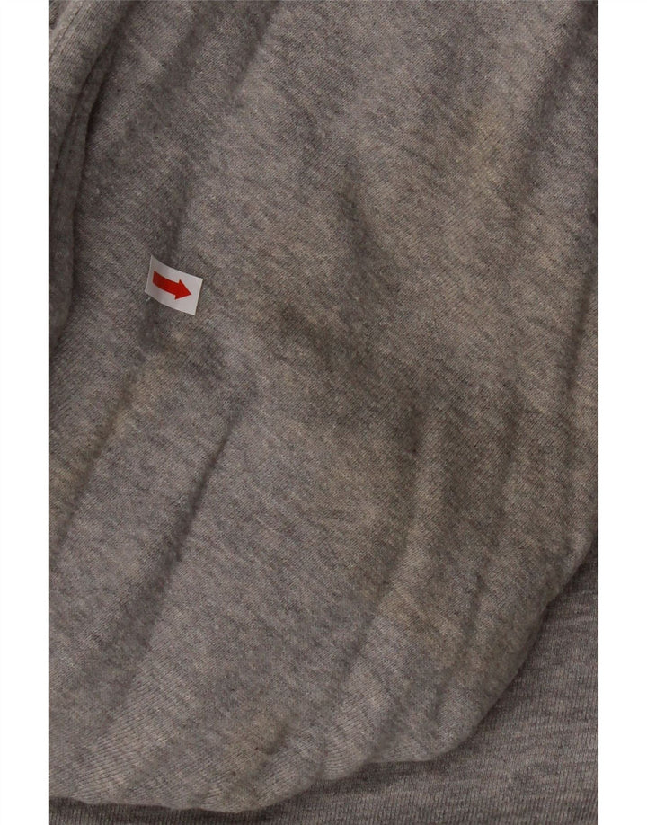 ADIDAS Mens Hoodie Jumper Medium Grey Cotton Vintage Adidas and Second-Hand Adidas from Messina Hembry 