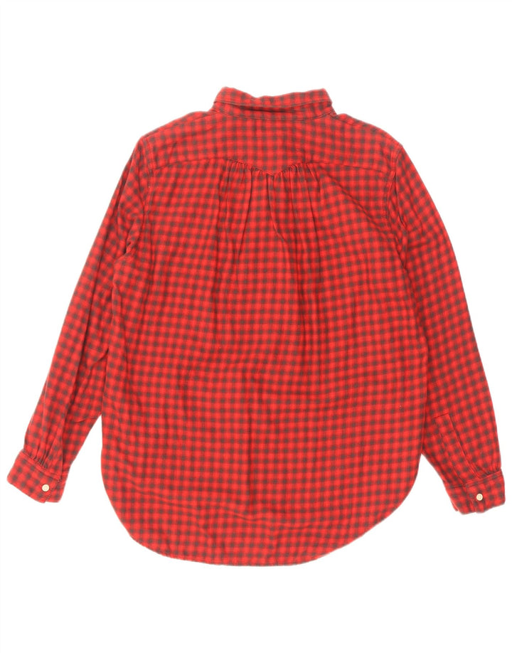 Levi's Damen-Flanell-Pullover-Hemd, UK 16, große rote Gingham-Baumwolle