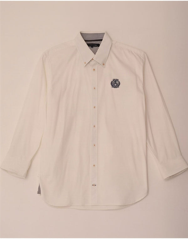 Tommy Hilfiger Chemise Homme Large Blanc Coton