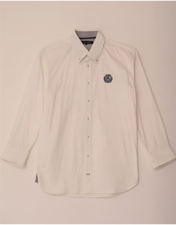 Camisa Tommy Hilfiger Hombre Grande Algodón Blanco