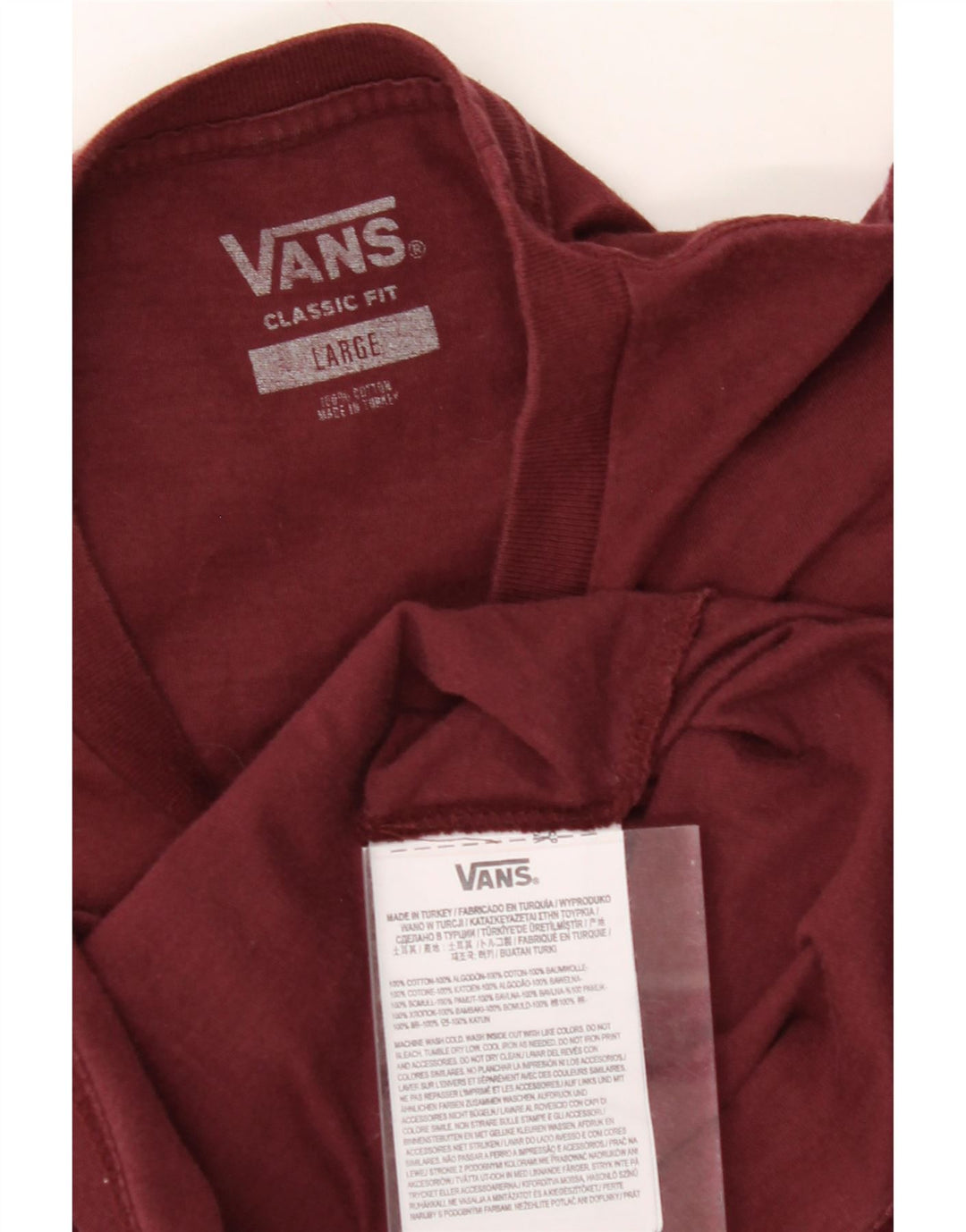 Mens Classic Fit Graphic T-Shirt Top Large Vintage Vans and Second-Hand Vans from Messina Hembry 