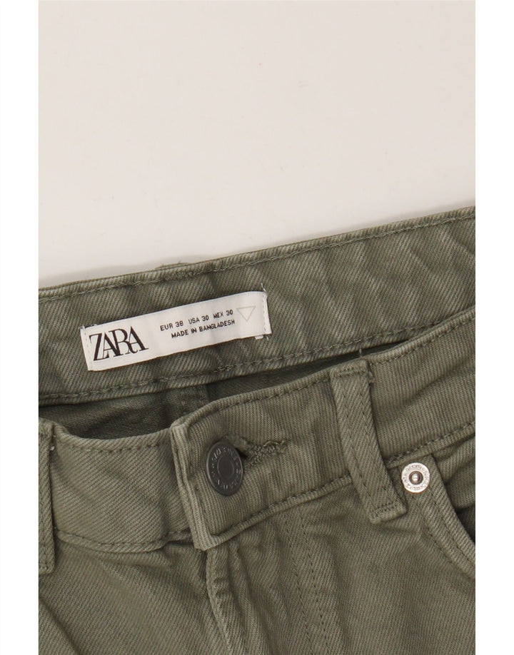Zara Mens Denim Shorts EU 38 Small W30  Green